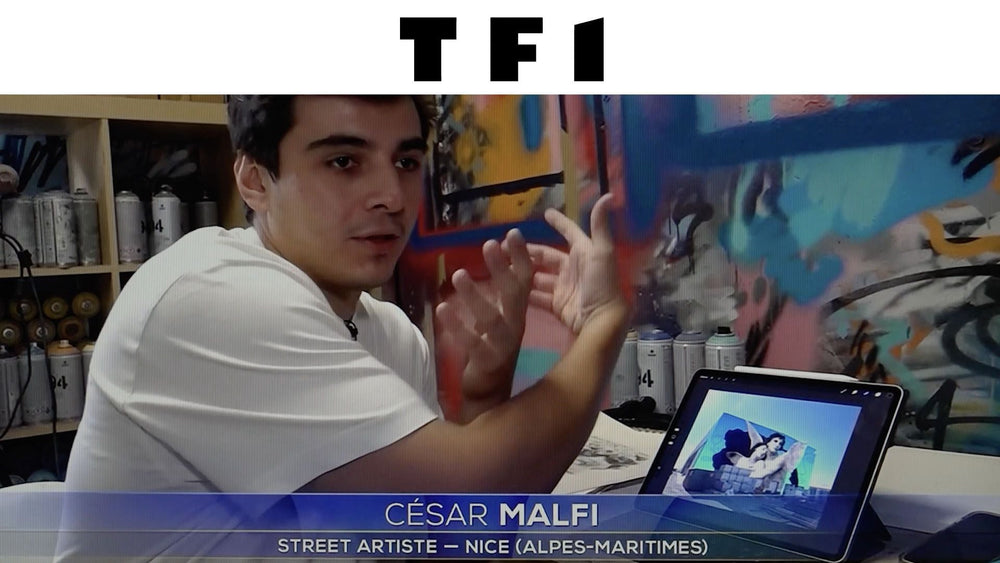 TF1 - LE 13h, César MALFI Street Artiste - Nice