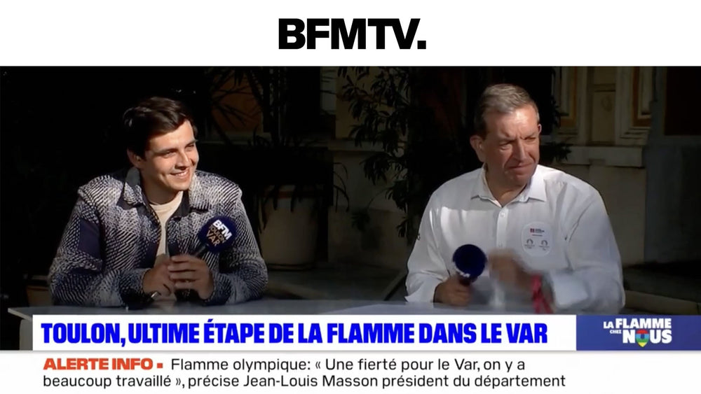 BFM TV - César Malfi réalise une fresque pour le passage de la Flamme Olympique à Toulon