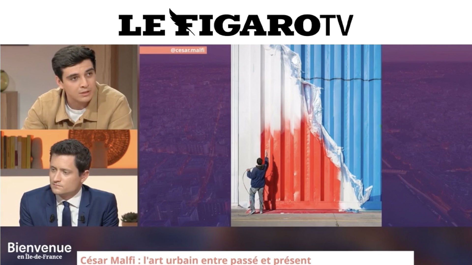 FIGARO TV - César Malfi est l’invité de Bienvenue en Île-de-France